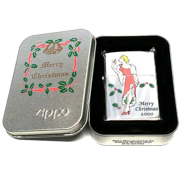 楽天市場】ZIPPOライター クリスマスレディ ウィンディ 2000年製 絶版 