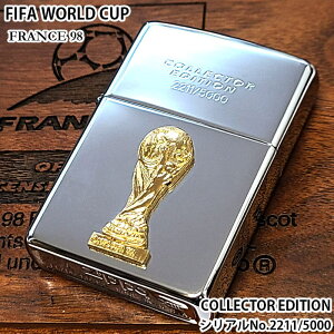 ZIPPO ��_�� FIFA���[���h�J�b�v98 ���� �V���A���i���o�[No2211 �W�b�| ���C�^�[ �t�����X��� 1998�N�� �p�� ��� �T�b�J�[ 5000���萶�Y ���B���e�[�W �R���N�^�u���G�f�B�V���� ���A ���� ��