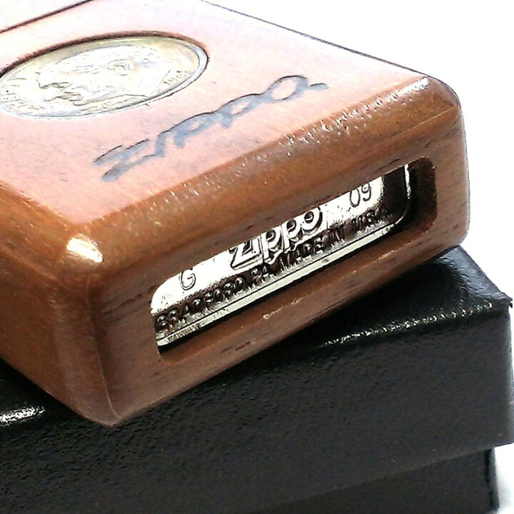 楽天市場】ZIPPO ライター 一点物 スリム 木巻き 絶版 リバティコイン 
