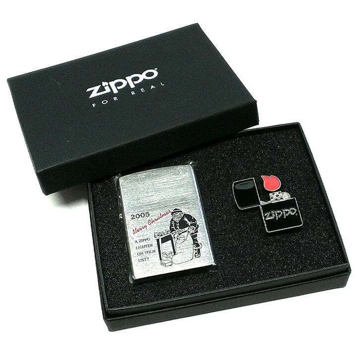 楽天市場】ZIPPO ライター 2005年製 クリスマス ピンズセット ジッポ 