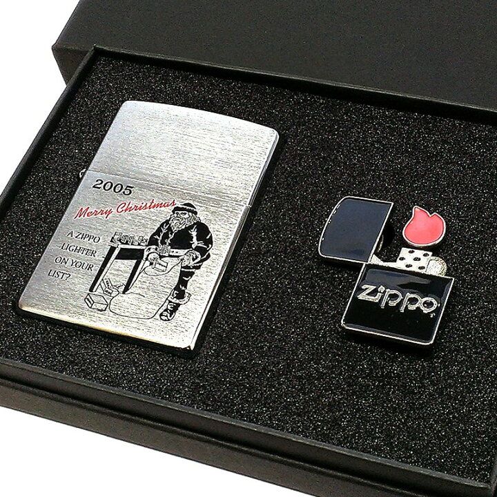 楽天市場】ZIPPO ライター 2005年製 クリスマス ピンズセット ジッポ 