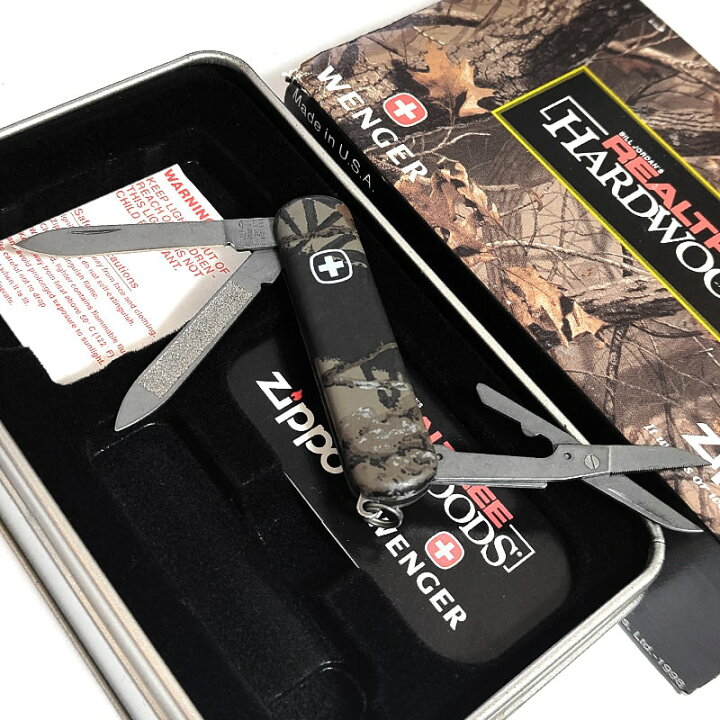 楽天市場】ZIPPO ライター 絶版 WENGER ナイフセット 一点物 ジッポ 