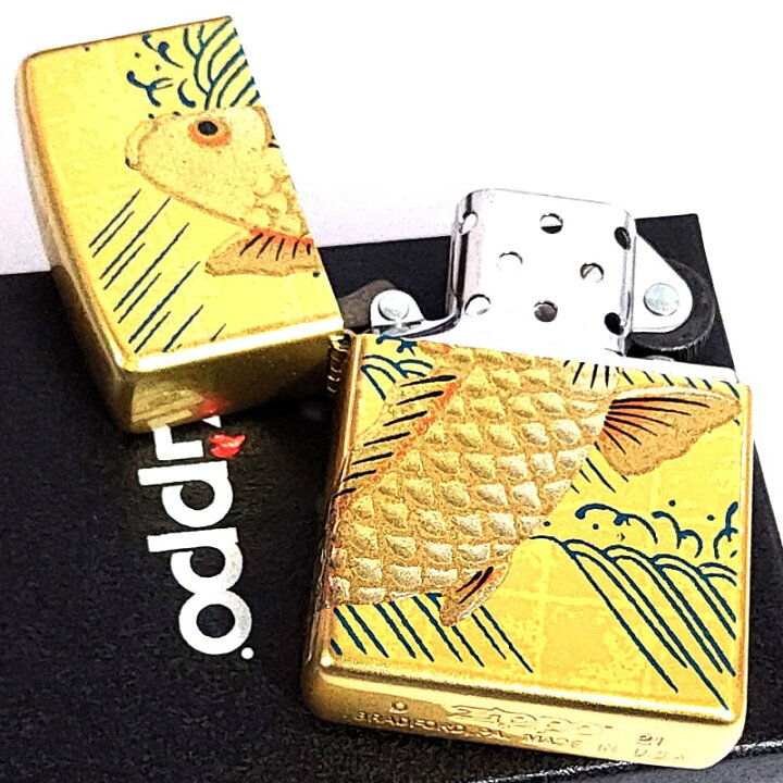 楽天市場】ZIPPO 一点物 ジッポ ライター 和柄 レア 本金蒔絵 昇鯉 漆 