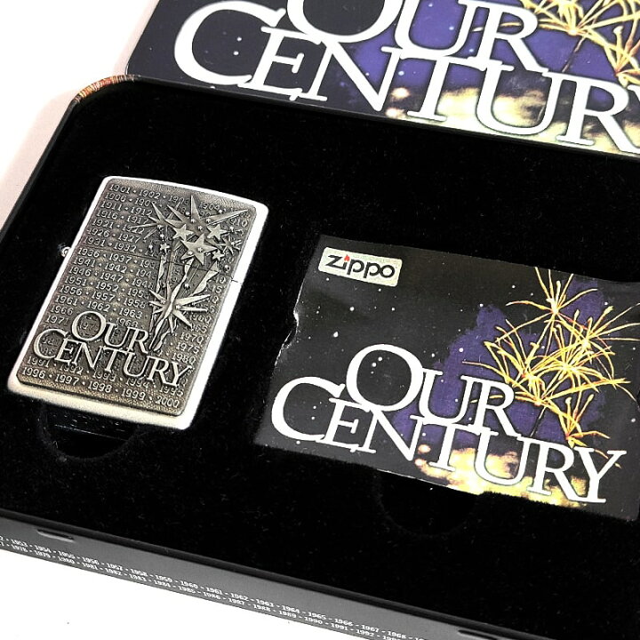 楽天市場】ZIPPO ライター 1999年製 世界限定15万個 OUR CENTURY 1926年zippoライター