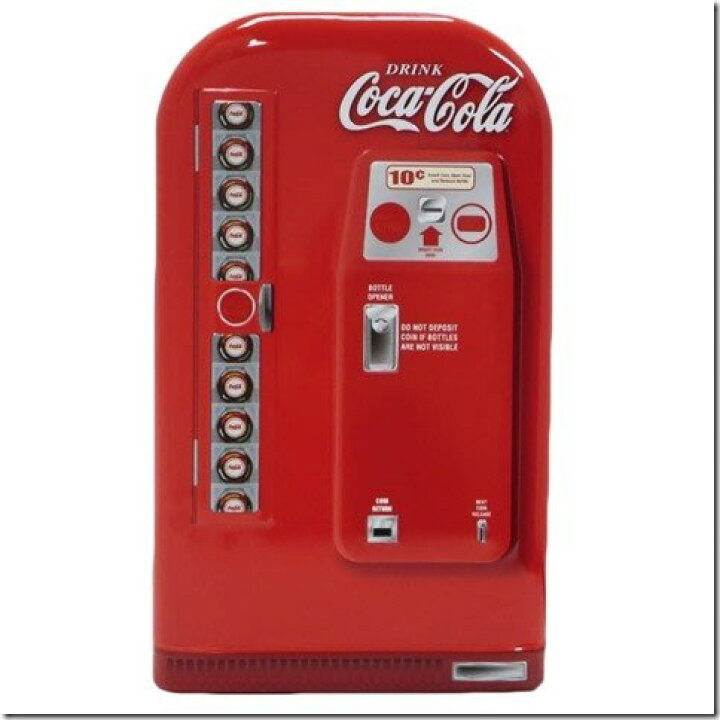 楽天市場】貯金箱 コカコーラ ベンディングマシン ティンバンク 