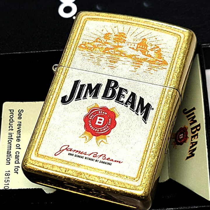 楽天市場】ZIPPO ライター ジムビーム お酒 ロゴ ジッポ アンティーク