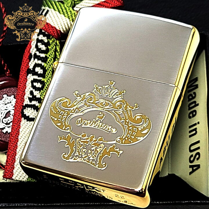 楽天市場】ZIPPO オロビアンコ シルバー＆ゴールド 金銀 ロゴ ブランド 