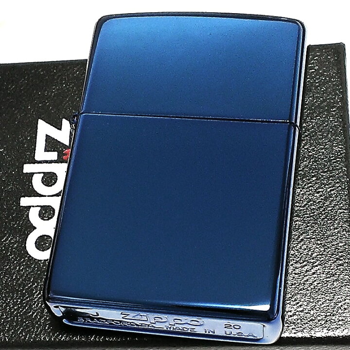 楽天市場】ZIPPO ライター サファイアブルー ジッポ 無地 シンプル 