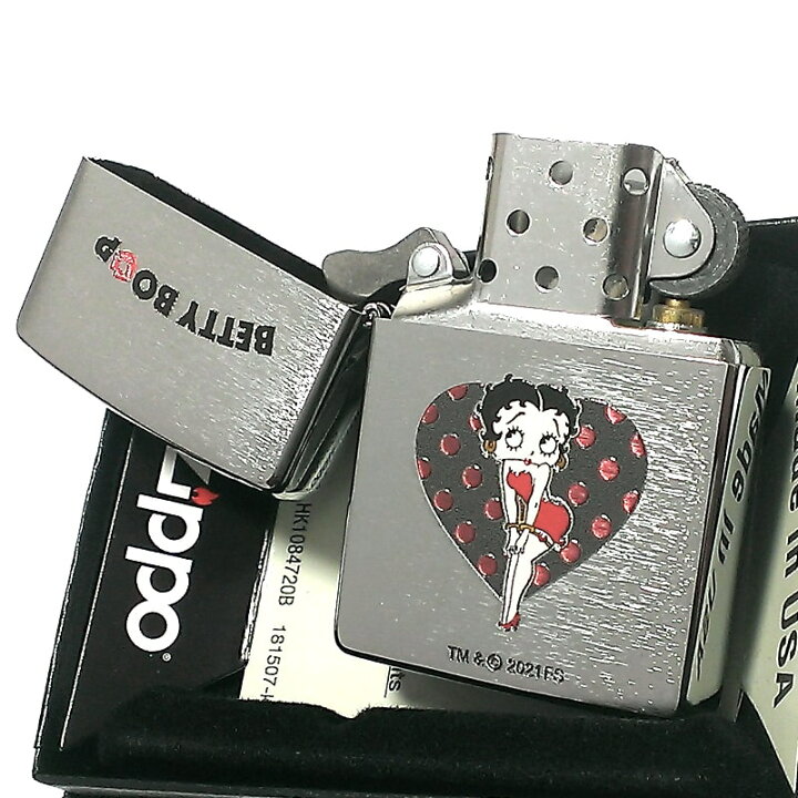 楽天市場】ZIPPO ライター Betty Boop 可愛い ハート ベティ・ブープ 