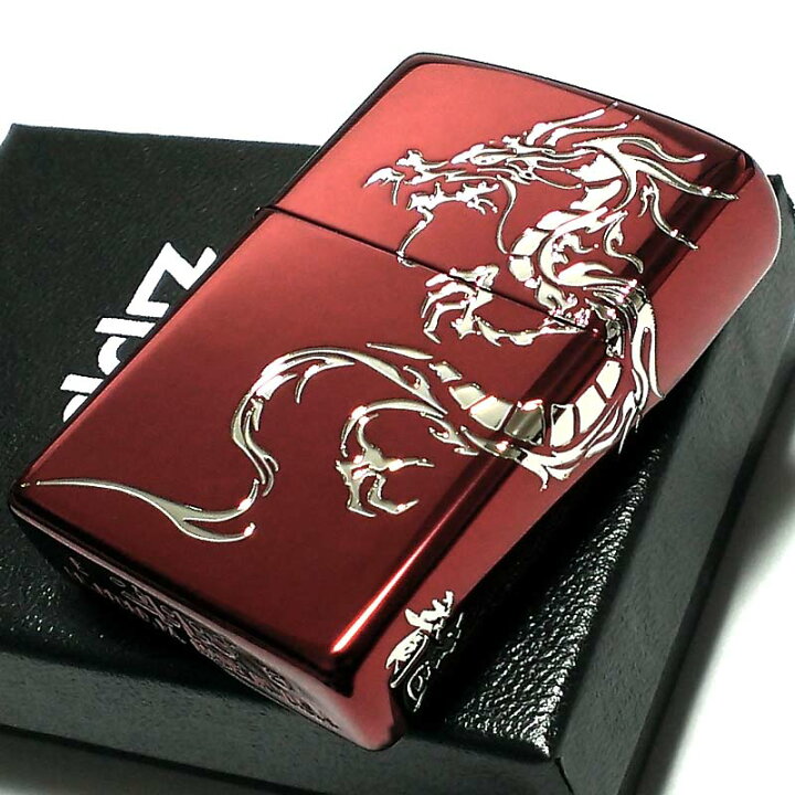 楽天市場】ZIPPO ライター ドラゴンタトゥー ジッポ 龍 ワインレッド 