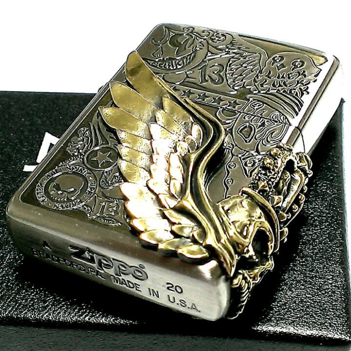 楽天市場】ZIPPO ライター Fortune head ジッポ スカル3面メタル 