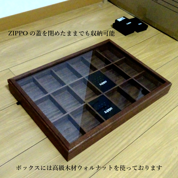 楽天市場】ZIPPO コレクターボックス コレクションBOX ウォルナット