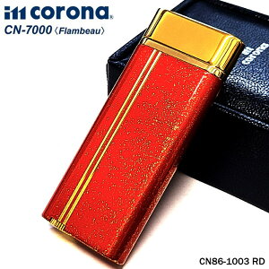 ガスライター イムコロナ 日本製 フランボー ガス注入式 レッド ゴールド im corona Flambeau ターボジェット かっこいい 赤金 レディース メンズ おしゃれ 喫煙具 ギフト プレゼント