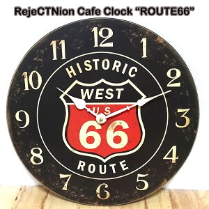 �|���v �r���e�[�W ���W�F�N�V�����J�t�F�N���b�N ROUTE66 �u���b�N antique ���g�� RejeCTNion Cafe Clock �Ǌ|�� �A�����J�� �G�� �A���e�B�[�N ������� ���킢�� �o�[ �J�t�F ���X �X�� ���� �C��