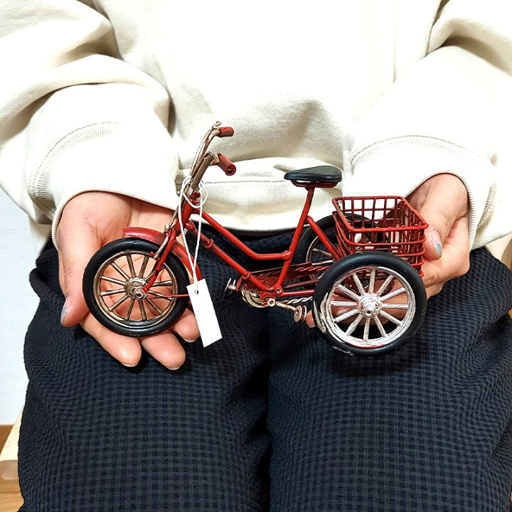 楽天市場】自転車 ブリキ 置物 かわいい Good Old Tricycle オブジェ 