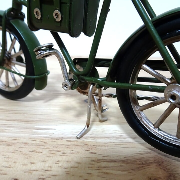 楽天市場 アンティーク 自転車 ブリキ オブジェ おもちゃ グッドオールド Messenger Bicycle Gr かっこいい ビンテージカー レトロ グリーン 可愛い アメリカン 雑貨 置物 かわいい インテリア おしゃれ カフェ 店舗 Zippoタバコケース 喫煙具のハヤミ