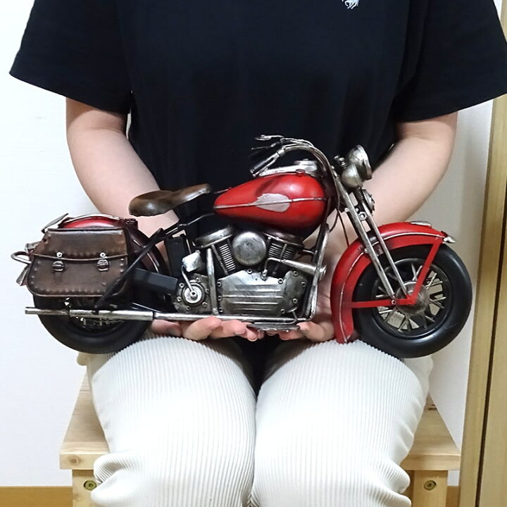 楽天市場】アメリカンバイク オブジェ かっこいい ヴィンテージカー  