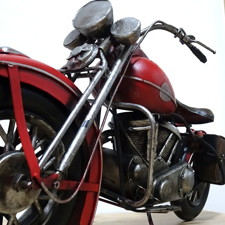 楽天市場 アメリカンバイク オブジェ かっこいい ヴィンテージカー オールド バイク レッド ビンテージ 置物 レトロ アンティーク ブリキ おもちゃ Us雑貨 インテリア おしゃれ サーファー カフェ 店舗 Zippoタバコケース 喫煙具のハヤミ