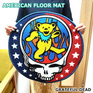 グレイトフルデッド フロアマット デッドベア 玄関 マット アメリカン GRATEFUL DEAD クマ 敷物 台所 イ…