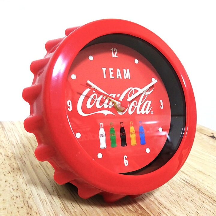 楽天市場】コカコーラ 時計 Coca-Cola Bottle Cap Clock レッド レトロ 