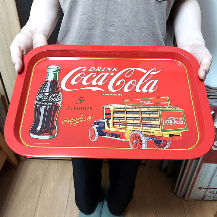 楽天市場】コカ コーラ レクタングル ティントレイ お盆 COCA COLA 