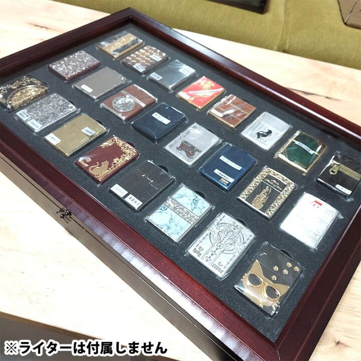 楽天市場】ZIPPO社製 絶版品 コレクション ケース 3段 木製 