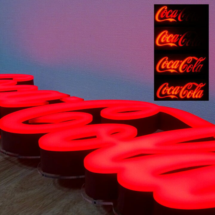 楽天市場】【ポイント5倍】コカ・コーラ LEDライト ガレージ 看板 