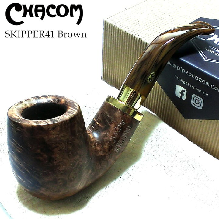 楽天市場】パイプ 喫煙具 シャコム スキッパー ブラウン CHACOM 
