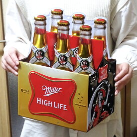 【スーパーSALE対象】ブリキ看板 エンボスメタルサイン ビール Miller HIGH LIFE ダイカット おしゃれ プレート ミラービール 壁飾り アメリカン お酒 雑貨 インテリア かわいい バー 店舗