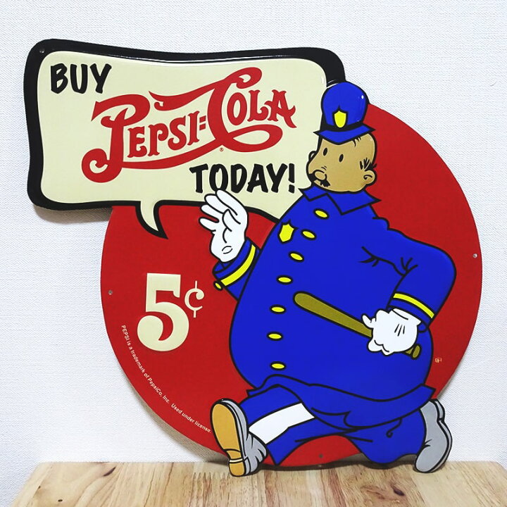 楽天市場】ブリキ看板 アンティーク ペプシコーラ PEPSI COPS ガレージ 