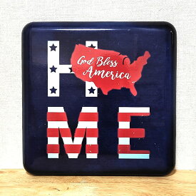 【20％OFF！スーパーSALE対象】ウォールデコ 看板 メタルサイン おしゃれ America HOME ホーロー風 かわいい 壁掛け メタル ネイビー ビンテージ かっこいい インテリア ディスプレイ アメリカン ブリキ看板 雑貨 レトロ ガレージ お店 ヴィンテージ カフェ バー 店舗