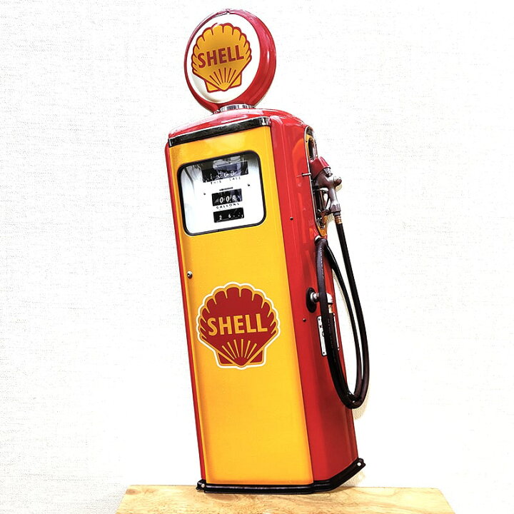 楽天市場】ブリキ看板 ガスポンプ SHELL レトロ エンボスメタルサイン 