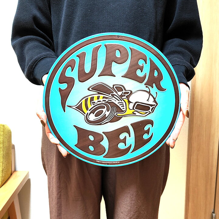 楽天市場】ブリキ看板 スーパービー かっこいい 蜂 車 SUPER BEE 