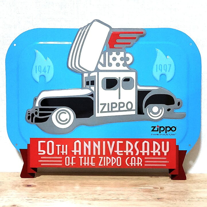 楽天市場】ブリキ看板 ZIPPO社正規品 50周年 エンボスメタルサイン 