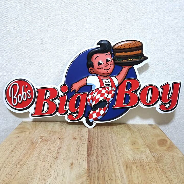 楽天市場】ブリキ看板 可愛い US embossed SIGN BIG BOY エンボス 