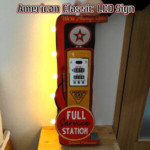 AJ NVbN LED Sign Full Service Station dŔ K[W G  X o[ JtF 킢 X Xg CeA AJ K[WObY