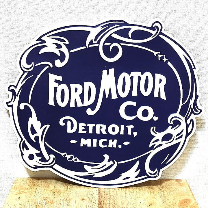 楽天市場】ブリキ看板 FORD MOTOR VINTAGE 車 エンボスメタルサイン 