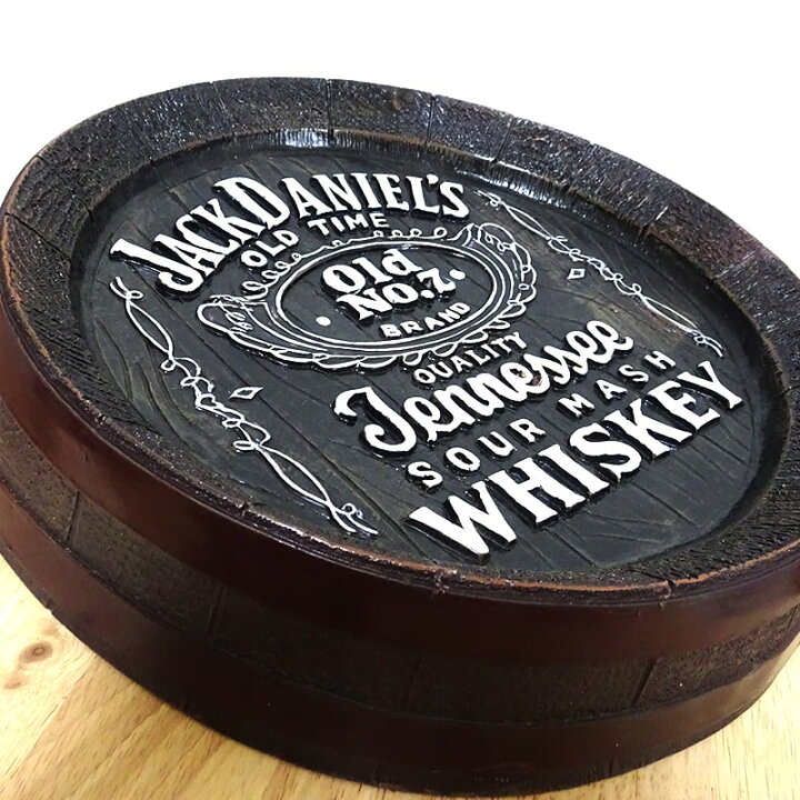 楽天市場】アメリカン 樽底壁掛け看板 JACK DANIELS 樹脂 ビンテージ 