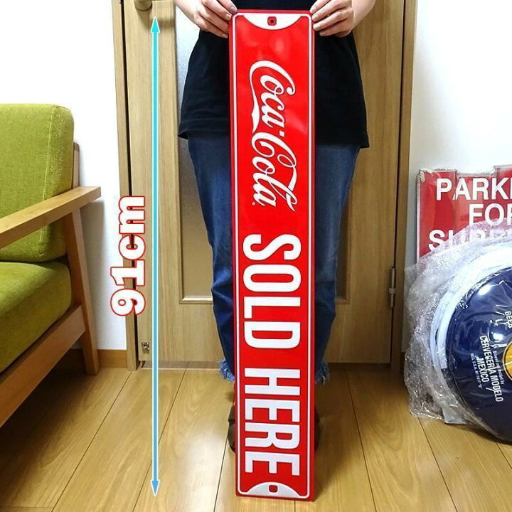 楽天市場】コカコーラ ブリキ看板 COKE SOLD HERE STREET アンティーク 