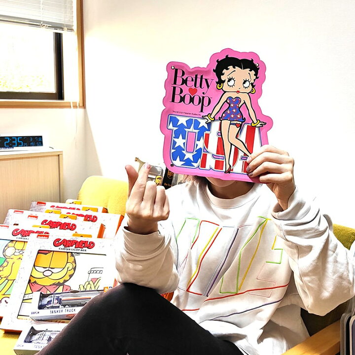 楽天市場】ブリキ看板 かわいい ベティブープ ミニエンボスメタル 