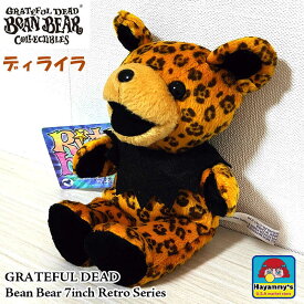ぬいぐるみ くま デッドベア レトロシリーズ ディライラ グレイトフルデッド 7インチ 可愛い ビーンベア 豹柄 GRATEFUL DEAD アメリカン 雑貨 人形 クマ Bean Bear レオパード インテリア おしゃれ キャラクター レディース ギフト プレゼント
