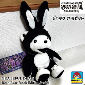 グレイトフルデッド ぬいぐるみ デッドベア くま うさぎ ビーンベア 7インチ ジャック ア ラビット ラビット Bean Bear キャラクター GRATEFUL DEAD ブラック アメリカン 雑貨 可愛い クマ インテリア 熊 ウサギ おしゃれ 人形 レディース プレゼント ギフト