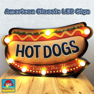 dŔ LED Sign zbghbO TCCg Ɩ AJ NVbN G HOT DOGS 킢 Ǌ| AeB[N  X CeA X o[ JtF