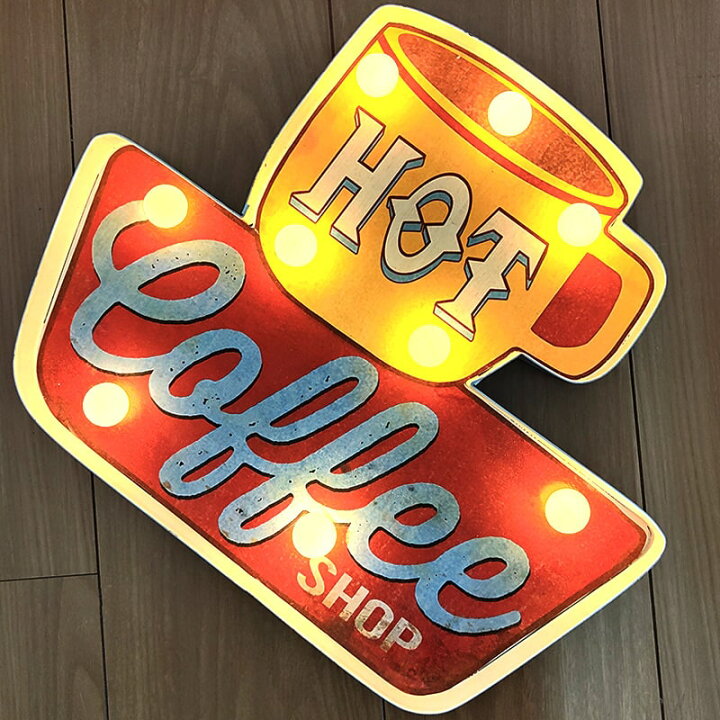 楽天市場】電飾看板 おしゃれ サインライト コーヒー 照明 ダイナー 