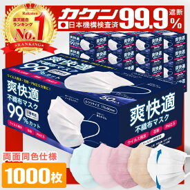 ＼8/5まで限定価格！／ マスク 不織布マスク プリーツマスク 不織布 大人 子供 1000枚 50枚 20箱 小さめ 使い捨てマスク オメガプリーツ ウイルス 花粉 PM2.5 99%カット Sokaiteki Premium 白 ホワイト 送料無料
