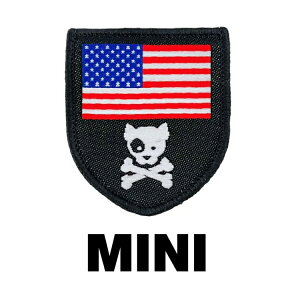 yKILONINER{Vbvz LiCi[ pb` by ~^[ ybg  L  킢 ~j AJ hbO NX{EY V[h Mini American Dog & Crossbones Shield Patch