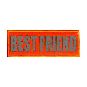 yKILONINER{Vbvz LiCi[ pb` by ~^[ ybg  L  킢 tNeBu nC rWreB pb` Reflective High Visibility BEST FRIEND Patch / Orange