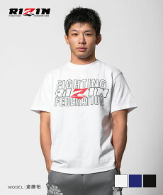 【RIZIN 公式グッズ】Tシャツ 半袖 ロゴ グラフィック ストリート ホワイト ブラック ネイビー 春 夏 秋 メンズ レディース ファッション S M L XL おしゃれ RIZIN ライジン ボクシング キックボクシング 格闘技