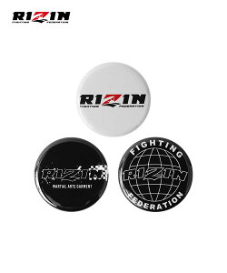 【RIZIN 公式グッズ】缶バッジ 3種類セット 32mm ロゴ RIZIN ライジン 格闘技