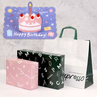 【ラッピング+手提げ袋 】+ BIRTHDAYカード ※(訳アリ商品利用不可)